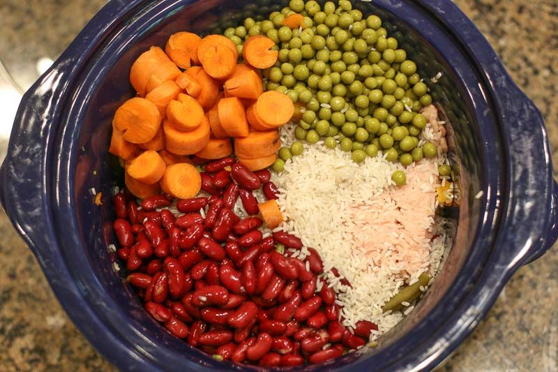 homemade dog food crockpot recipe with ground chicken ...