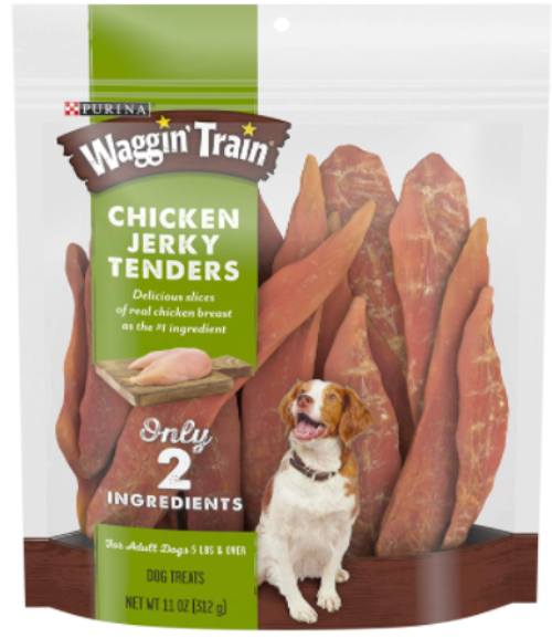 Purina waggin train chicken jerky dog treats recall