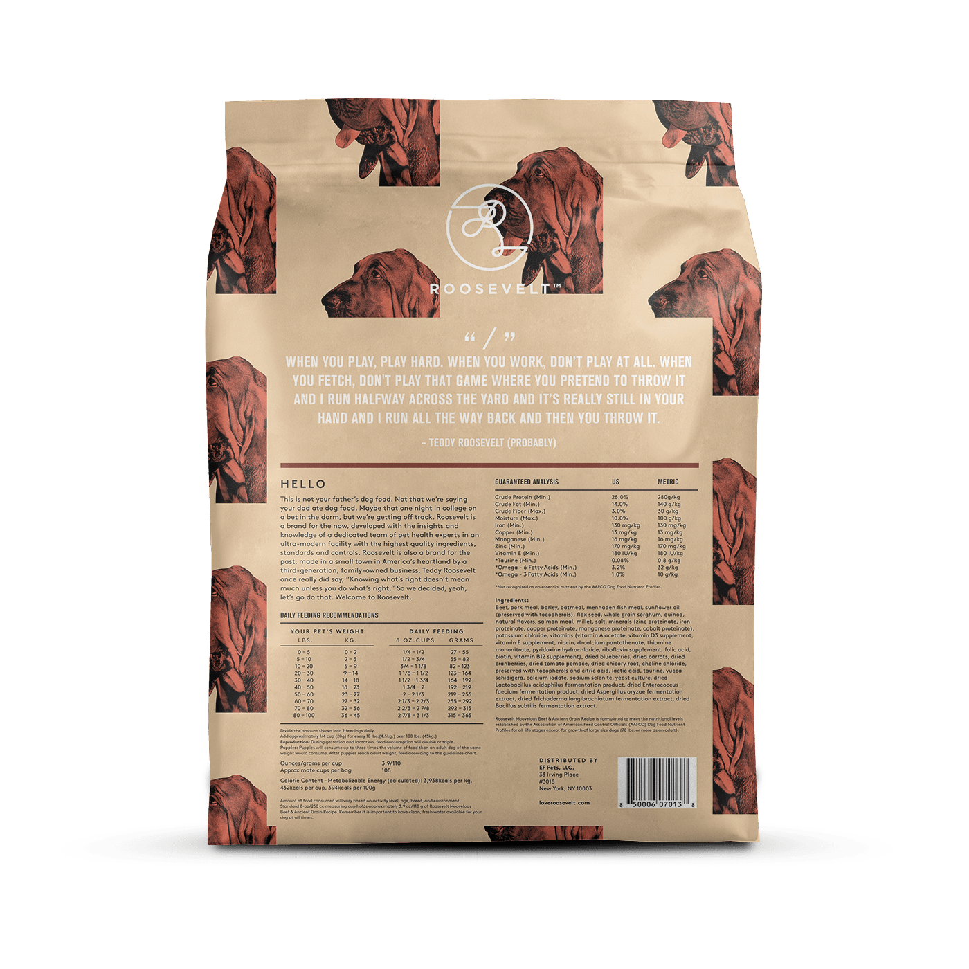 Roosevelt Moovelous Beef &  Ancient Grain Recipe Dry Dog Food